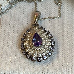 💜Tanzanite Cluster Pendant💜